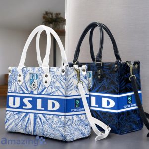 USL Dunkerque Leather Handbag Custom Name Gift For Women Product Photo 1