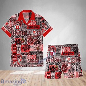 Utah Utes Logo Team Hawaiian Shirt & Short New Design Summer Gift For Fans Product Photo 2