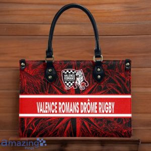 Valence Romans Drôme Rugby Leather Handbag Custom Name Gift For Women image Valence Romans Drôme Rugby Leather Handbag Custom Name Gift For Women Product Photo 2