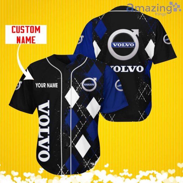 Volvo Sports Logo Jersey Baseball Shirt Custom Name With Diamond Brush Pattern For Men And Women Product Photo 1