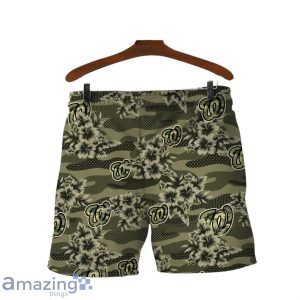 Washington Nationals Logo Camo Pattern 3D Hawaiian Shirt & Short Product Photo 4