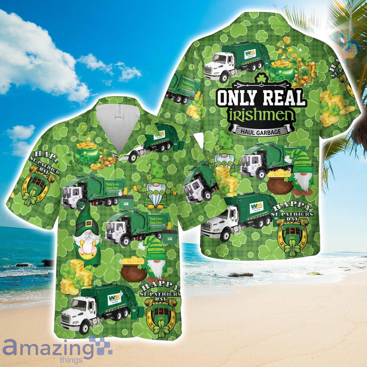 Waste Management St. Patrick's Day Hawaiian Shirt Unisex For Men And Women image Waste Management St. Patrick's Day Hawaiian Shirt Unisex For Men And Women