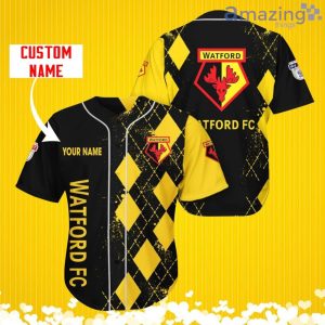 Watford Sports Logo Jersey Baseball Shirt Custom Name With Diamond Brush Pattern For Men And Women Product Photo 2