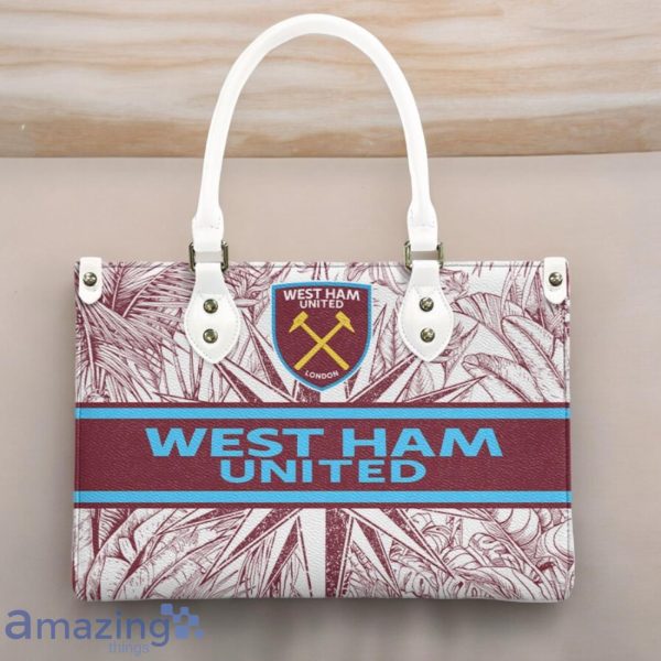 West Ham United F.C Leather Handbag Custom Name Gift For Women Product Photo 3