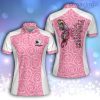 Womens Funny Golf Shirt For The Course polo shirt pink