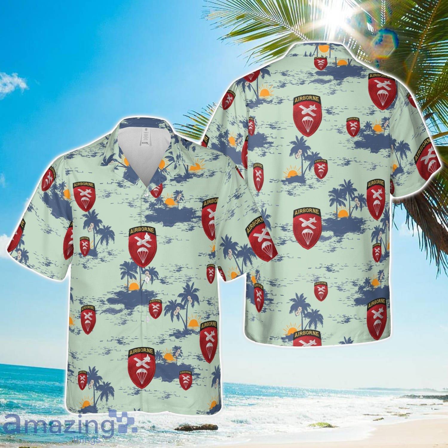 WWII US 101st 82nd HeadQuarters HQ Command Airborne Paratrooper Hawaiian Shirt Cute Summer Gift image WWII US 101st 82nd HeadQuarters HQ Command Airborne Paratrooper Hawaiian Shirt Cute Summer Gift Product Photo 1