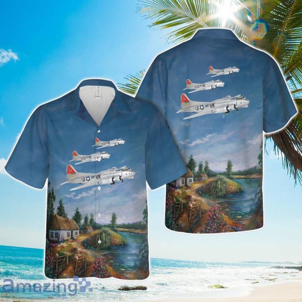 358th Bomb Squadron, 303rd Bomb Group ‘Princess Pat’ B-17G In WWII Hawaiian Shirt Men Women Men Women Beach Shirt Product Photo 1