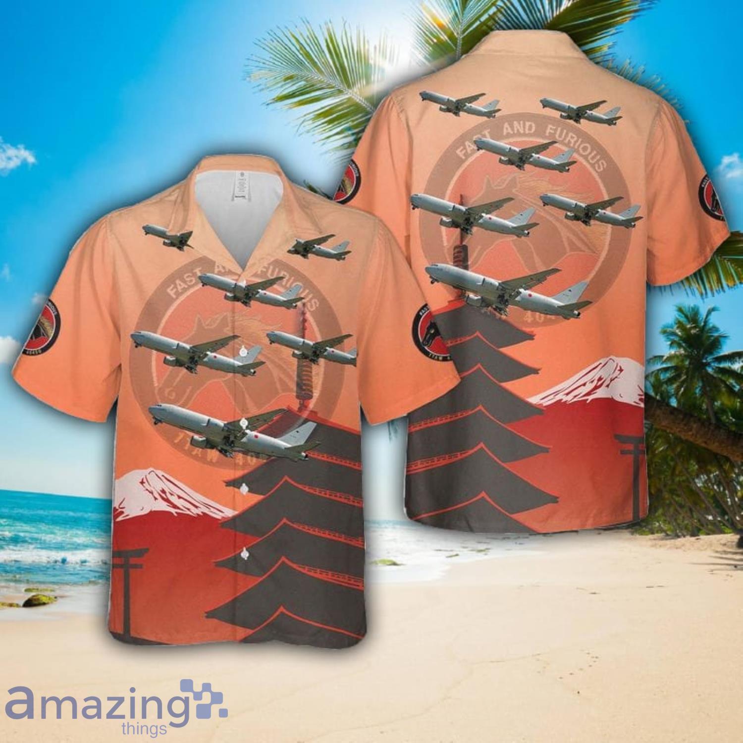 404th Tactical Airlift Tanker Squadron (JASDF) Boeing KC 767J Tanker(97 3603) Beach Gift Hawaiian Shirt image 404th Tactical Airlift Tanker Squadron (JASDF) Boeing KC-767J Tanker(97-3603) Beach Gift Hawaiian Shirt Product Photo 1