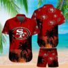49ers San Francisco Hawaiian Outfit Button Short Sleeve Shirts Quick Dry Shorts