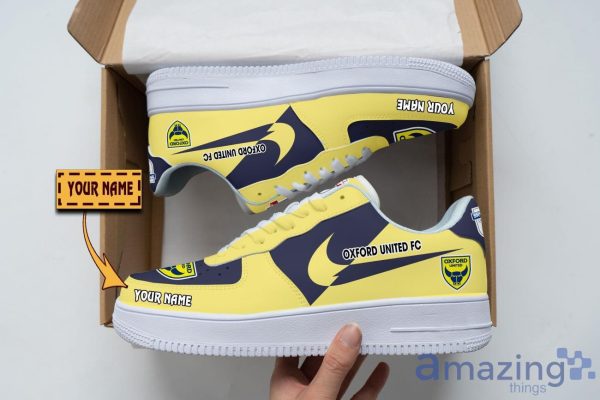 Oxford United F.C Air Force Shoes Custom Name Men Women Gift AF1 Shoes Product Photo 1