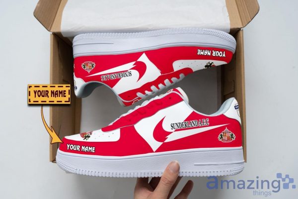 Sunderland A.F.C Air Force Shoes Custom Name Men Women Gift AF1 Shoes Product Photo 1