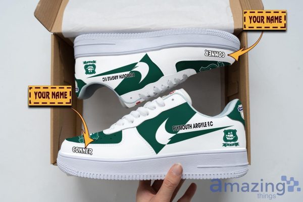 Plymouth Argyle F.C Air Force Shoes Custom Name Men Women Gift AF1 Shoes Product Photo 1