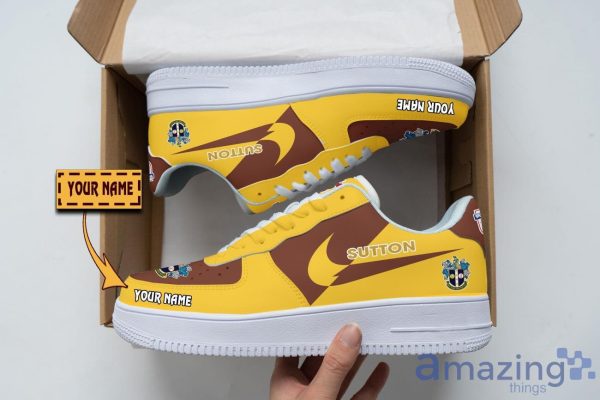 Sutton United Air Force Shoes Custom Name Men Women Gift AF1 Shoes Product Photo 1