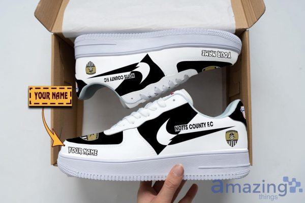 Notts County FC Air Force Shoes Custom Name Men Women Gift AF1 Shoes Product Photo 1