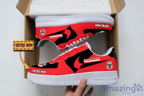 Stade Toulousain Air Force Shoes Custom Name Men Women Gift AF1 Shoes Product Photo 1