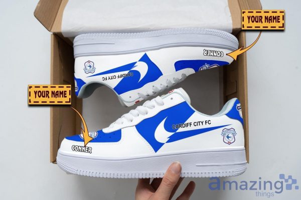 Cardiff City F.C Air Force Shoes Custom Name Men Women Gift AF1 Shoes Product Photo 1