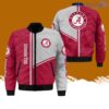 Alabama Crimson Tide All-Over-Print Bomber Jacket Hot Style 3D Printing