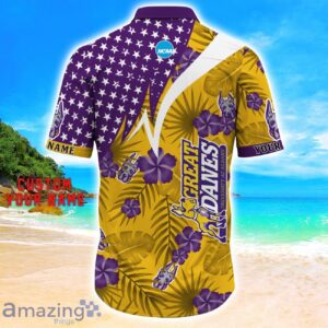 Albany Great Danes Star Tropical Flower 3D Printed Hawaiian Shirt Personalized Name image Albany Great Danes Star Tropical Flower 3D Printed Hawaiian Shirt Personalized Name Product Photo 3