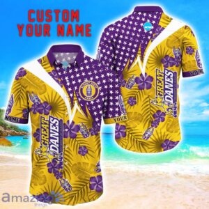 Albany Great Danes Star Tropical Flower 3D Printed Hawaiian Shirt Personalized Name Product Photo 1