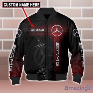AMG Logo Custom Name 3D T-Shirt Sweatshirt Hoodie Bomber Jacket Product Photo 6