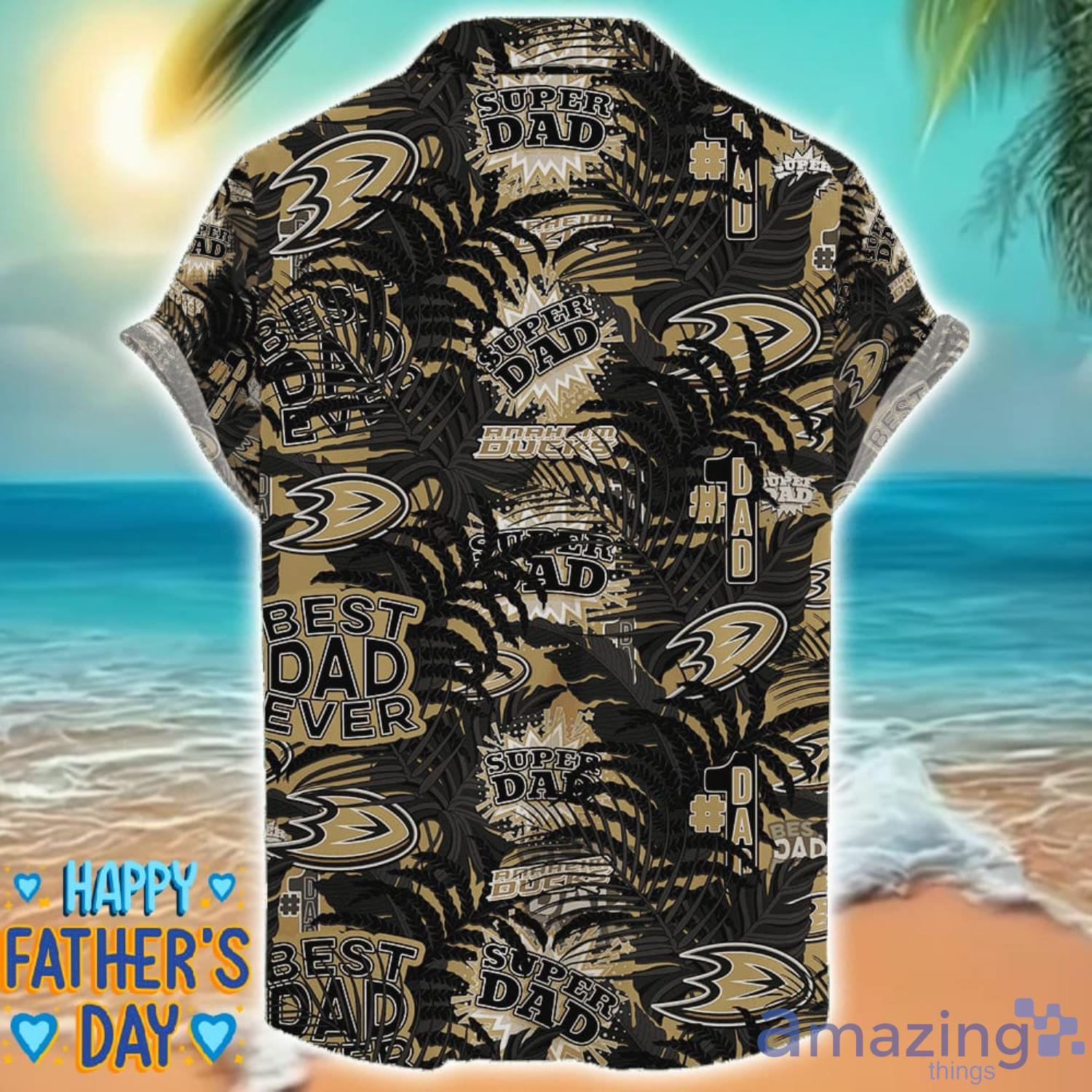 Anaheim Ducks 3D Hawaiian Shirt Best Dad Ever Father’s Day Gift NHL Fans Special Gift image Anaheim Ducks 3D Hawaiian Shirt Best Dad Ever Father’s Day Gift NHL Fans Special Gift Product Photo 2