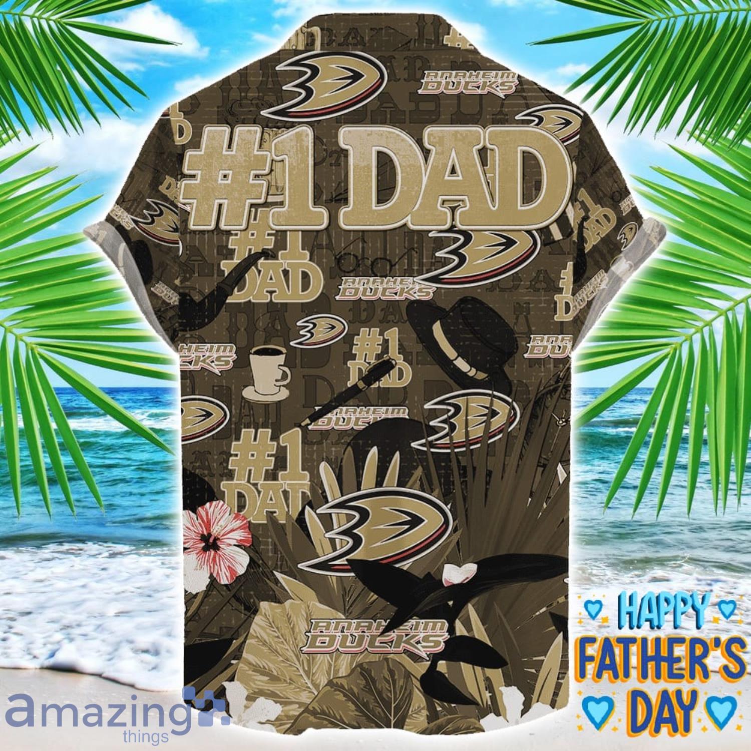 Anaheim Ducks Coffee Hat and Logo Pattern Hawaiian Shirt Father’s Day Gift NHL Team image Anaheim Ducks Coffee Hat and Logo Pattern Hawaiian Shirt Father’s Day Gift NHL Team Product Photo 2
