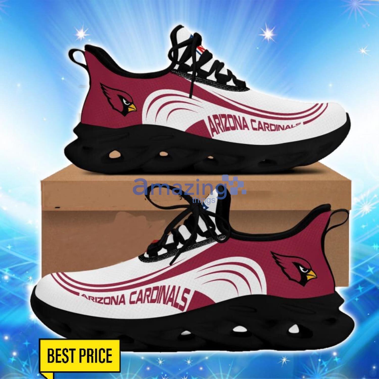 Arizona Cardinals Max Soul Sneakers Logo Shoes For Fans image Arizona Cardinals Max Soul Sneakers Logo Shoes For Fans Product Photo 2