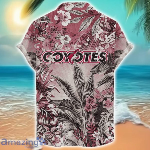 Arizona Coyotes Tropical Skull Halloween 3D Hawaiian Shirt For Men Women NHL Fans Product Photo 2