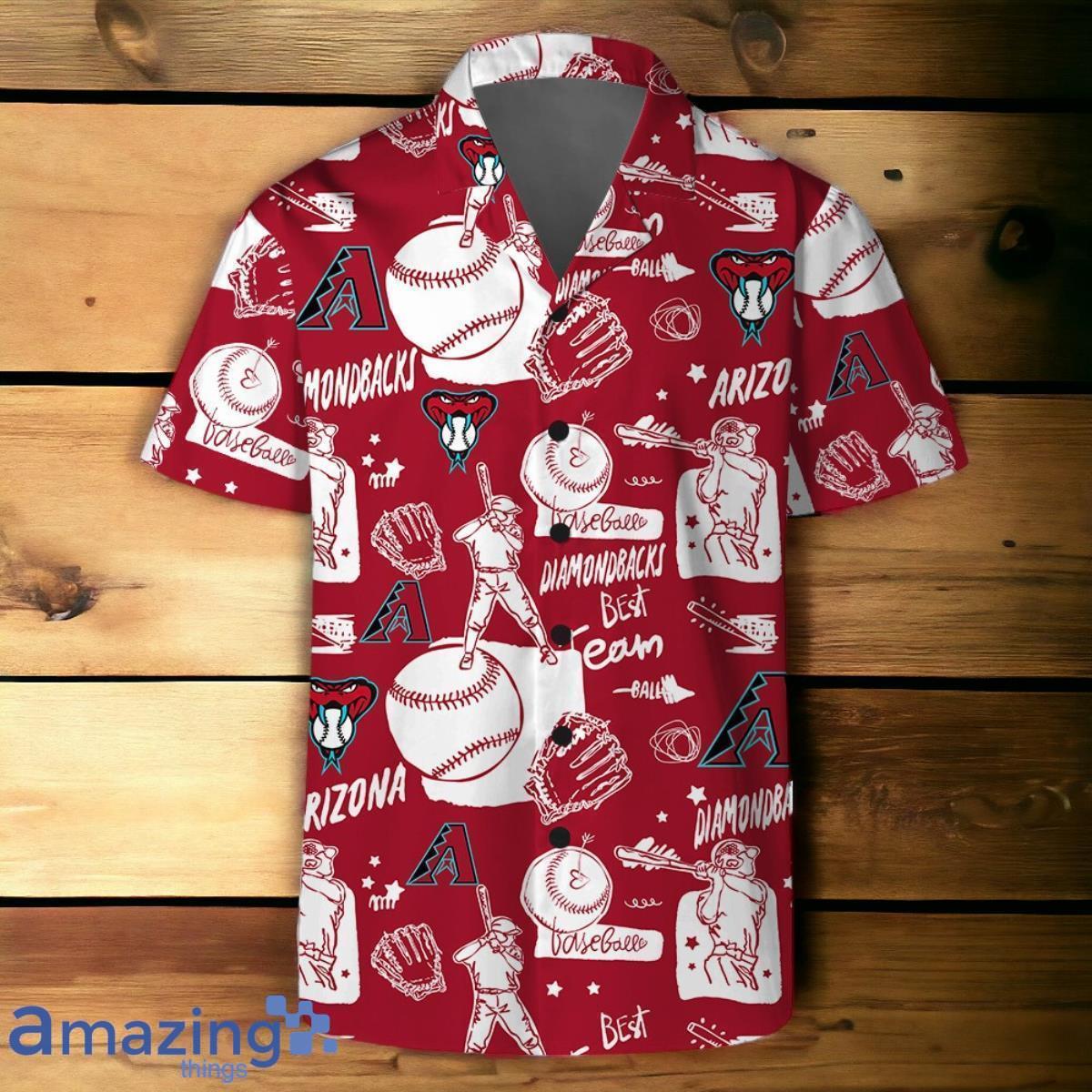 Arizona Diamondbacks MLB Logo Legend Team Hawaiian Shirt And Short image Arizona Diamondbacks MLB Logo Legend Team Hawaiian Shirt And Short Product Photo 2