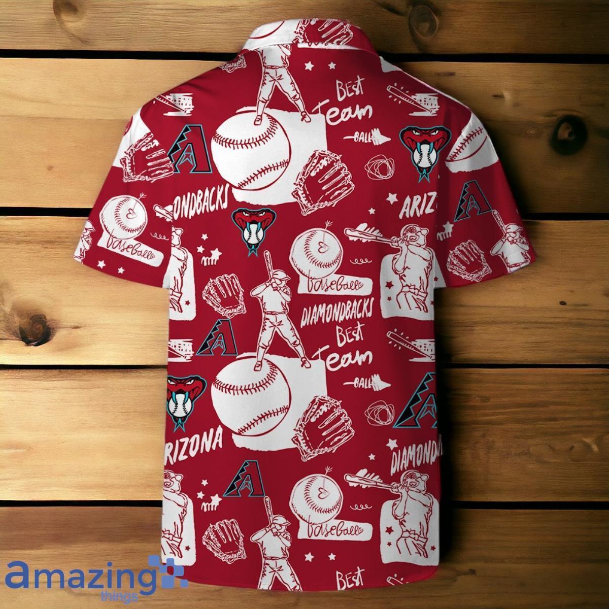 Arizona Diamondbacks MLB Logo Legend Team Hawaiian Shirt And Short image Arizona Diamondbacks MLB Logo Legend Team Hawaiian Shirt And Short Product Photo 3