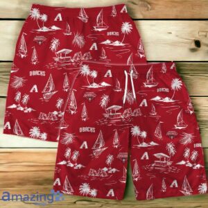 Arizona Diamondbacks Team Logo Beach Vibes Pattern Hawaiian Shirt And Short image Arizona Diamondbacks Team Logo Beach Vibes Pattern Hawaiian Shirt And Short Product Photo 4