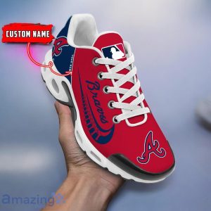 Atlanta Braves MLB Air Cushion Sport Shoes Custom Name For Fans Trending Gift Shoes Product Photo 1