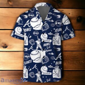 Atlanta Braves MLB Logo Legend Team Hawaiian Shirt And Short Product Photo 2