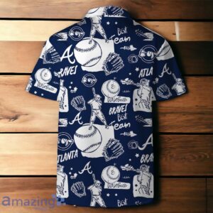 Atlanta Braves MLB Logo Legend Team Hawaiian Shirt And Short Product Photo 3