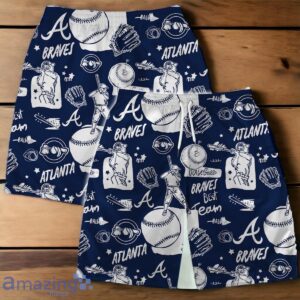 Atlanta Braves MLB Logo Legend Team Hawaiian Shirt And Short Product Photo 4