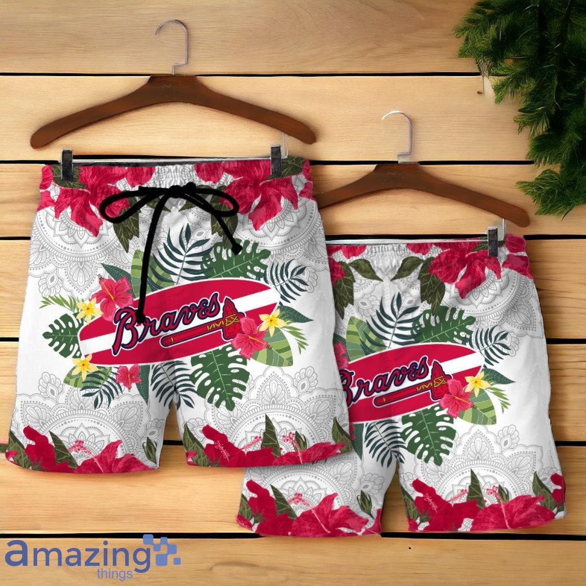 Atlanta Braves MLB Summer Tropical Hawaiian Shirt And Short image Atlanta Braves MLB Summer Tropical Hawaiian Shirt And Short Product Photo 4