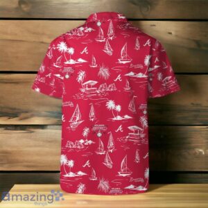 Atlanta Braves Team Logo Beach Vibes Pattern Hawaiian Shirt And Short image Atlanta Braves Team Logo Beach Vibes Pattern Hawaiian Shirt And Short Product Photo 3