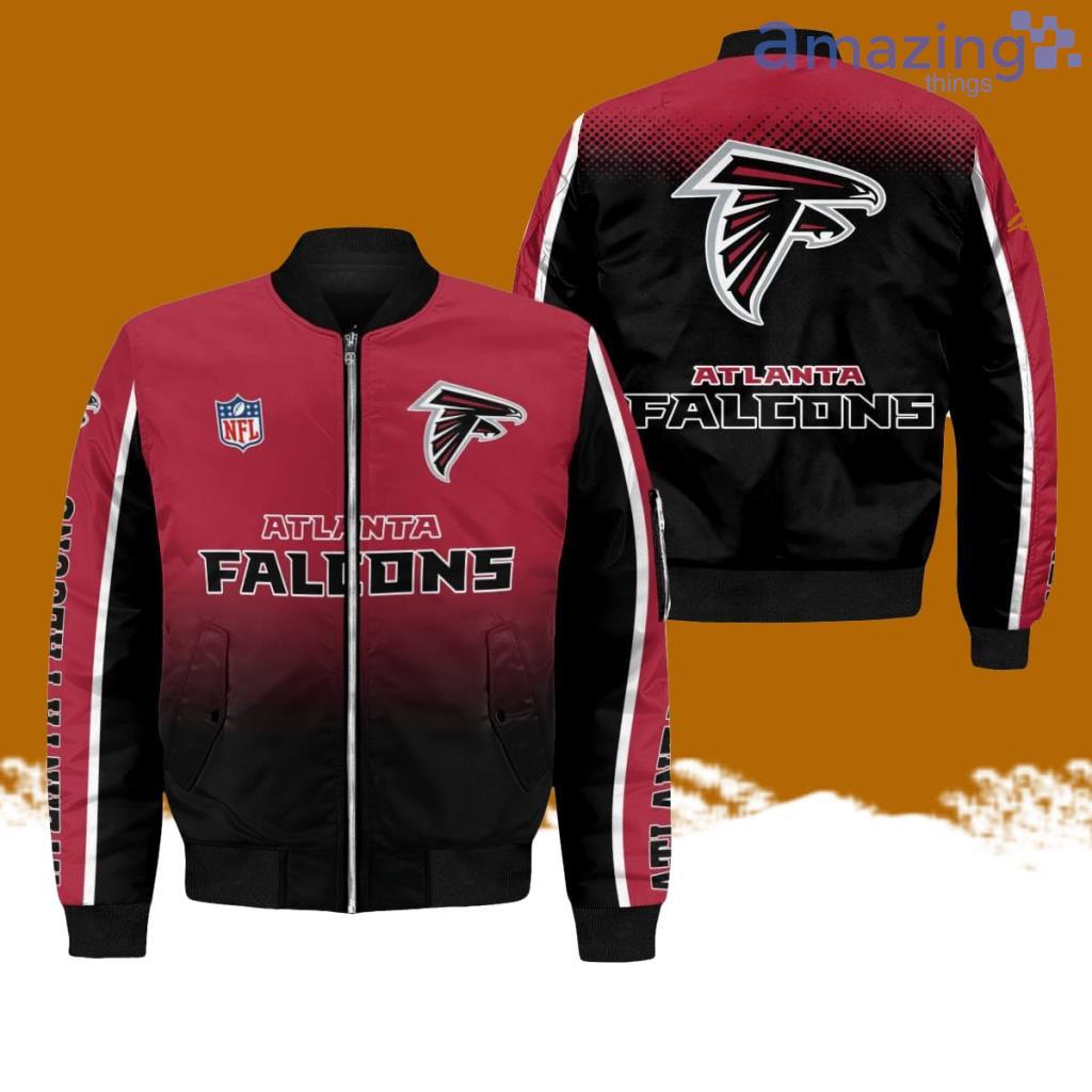 Atlanta Falcons AOP Sleeve Pocket Bomber Jacket Hot Style 3D Printing image Atlanta Falcons AOP Sleeve Pocket Bomber Jacket Hot Style 3D Printing Product Photo 1