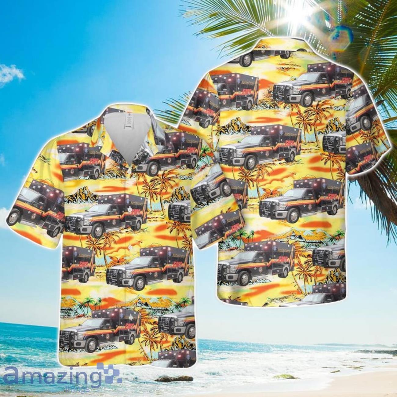Austin County EMS Texas Beach Gift Hawaiian Shirt image Austin County EMS Texas Beach Gift Hawaiian Shirt Product Photo 1