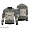 B-52 Stratofortress Livery B52 Aircraft Veteran Snowflake Pattern 3D Ugly Christmas Sweater