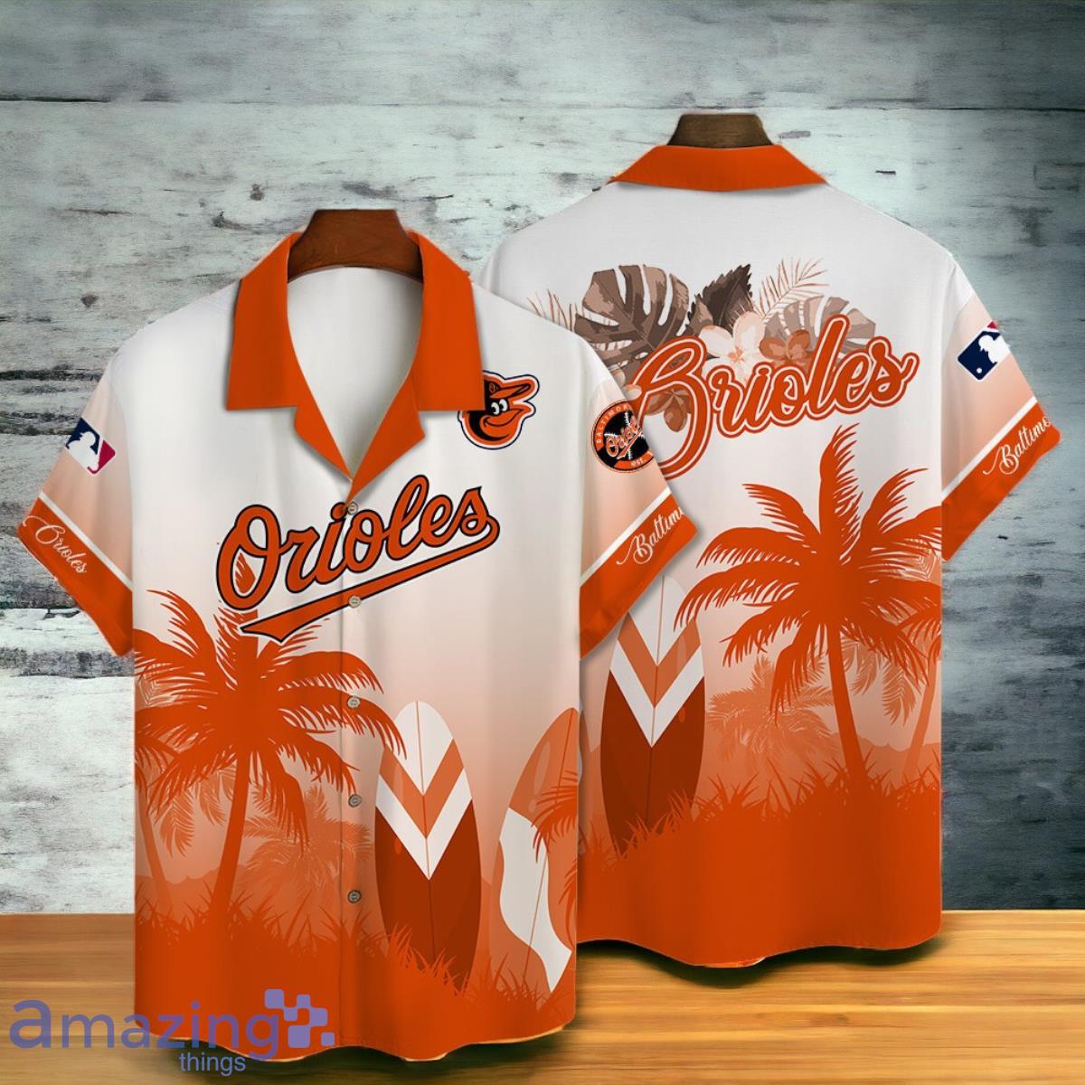 Baltimore Orioles MLB Summer Tropical Coconut Hawaiian Shirt And Short image Baltimore Orioles MLB Summer Tropical Coconut Hawaiian Shirt And Short Product Photo 2