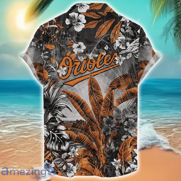 Baltimore Orioles Tropical Skull Halloween 3D Hawaiian Shirt For Men Women MLB Fans Product Photo 2