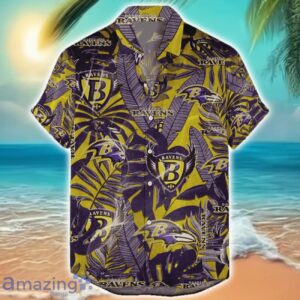 Baltimore Ravens 3D Hawaiian Shirt Retro Logo Revolutions NFL New Design Summer Gift For Men Women Product Photo 1