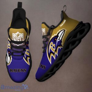 Baltimore Ravens Custom Name Max Soul Shoes Trending Sneakers For Fans Product Photo 3