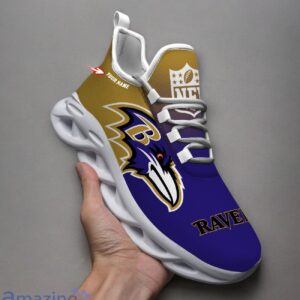 Baltimore Ravens Custom Name Max Soul Shoes Trending Sneakers For Fans Product Photo 1