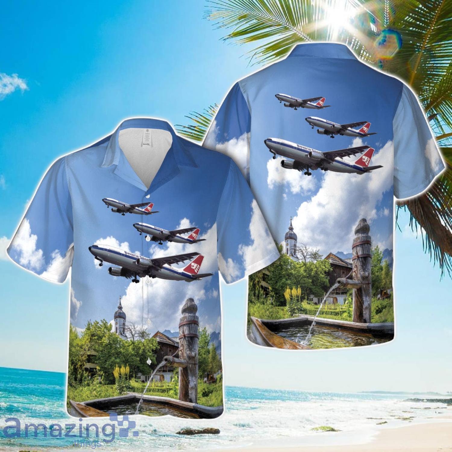 Bavaria Germanair Airbus A300B4-2C Hawaiian Shirt Men Women Men Women Beach Shirt Product Photo 1