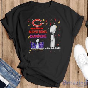 Bears Super Bowl Champions LVIII Las Vegas 2024 Shirt - Black T-Shirt