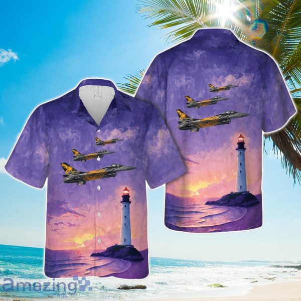 Belgian Air Component FA-136, F-16AM, X-TIGER, 31 Tiger Squadron Hawaiian Shirt Men Women Men Women Beach Shirt Product Photo 1