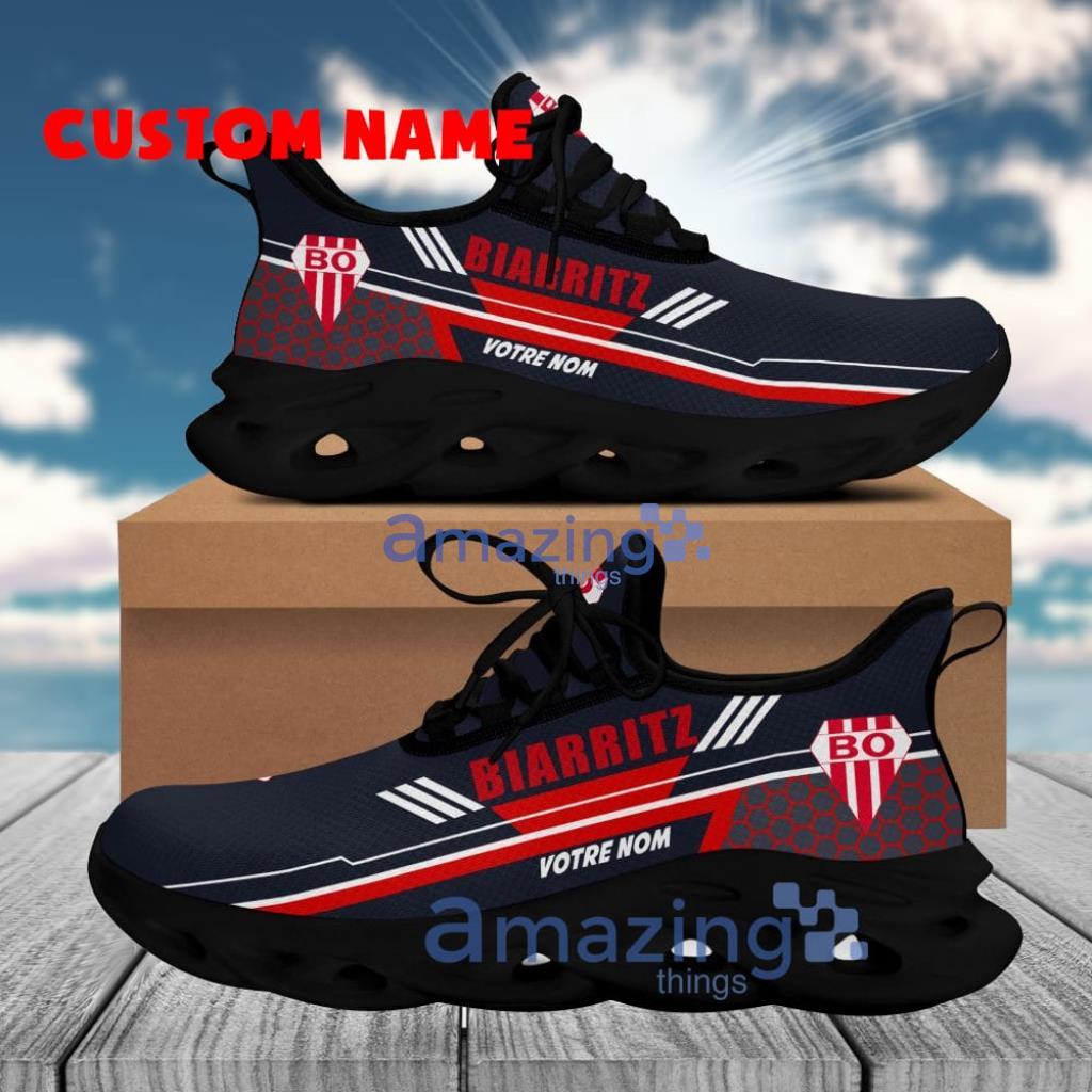 Biarritz Olympique Logo Brand Clunky Max Soul Shoes Pattern Modern Footwear Trend For Men And Women Custom Name image Biarritz Olympique Logo Brand Clunky Max Soul Shoes Pattern Modern Footwear Trend For Men And Women Custom Name Product Photo 1