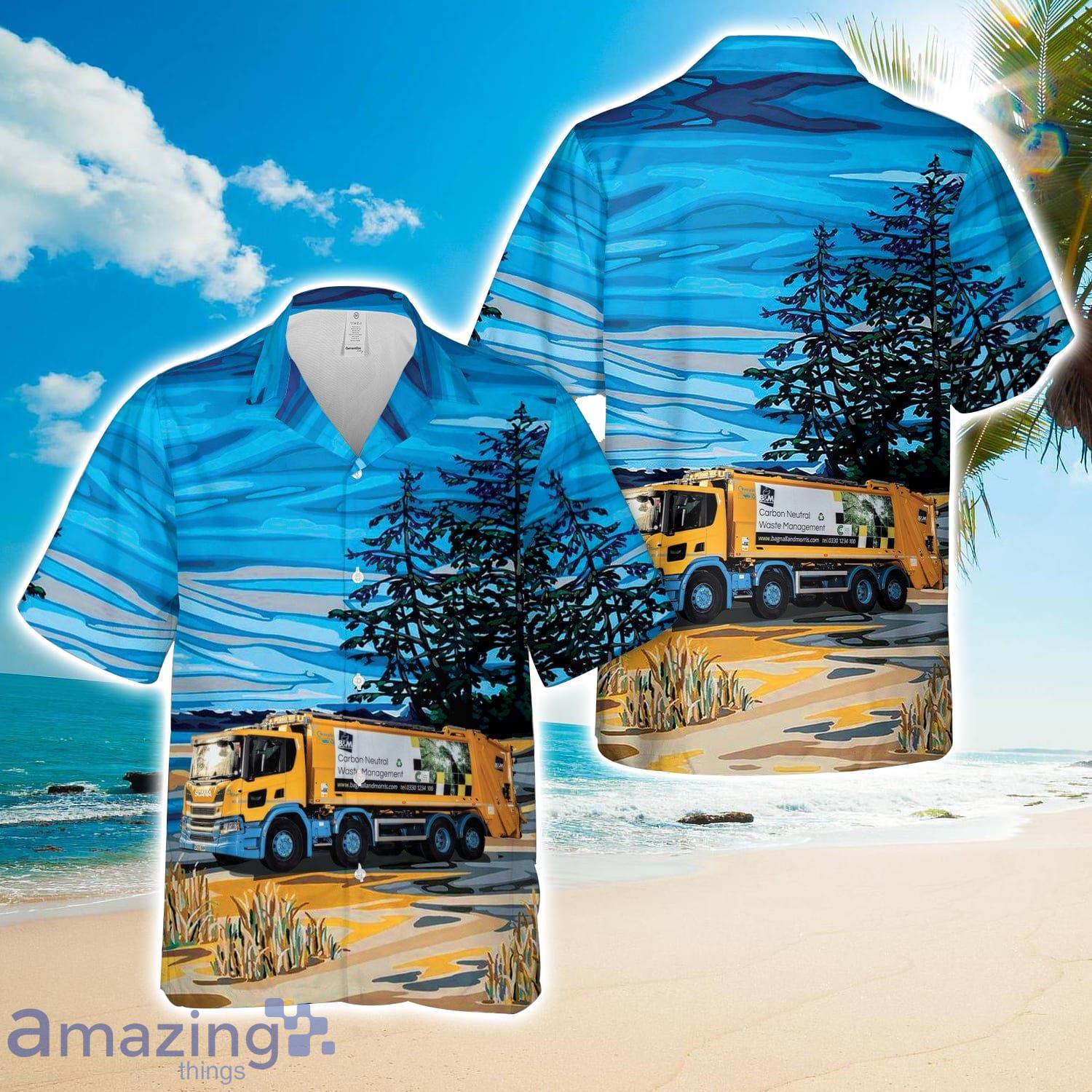 B&M Waste Services Hawaiian Shirt Men Women Men Women Beach Shirt Product Photo 1